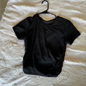 lululemon black ribbed shirt